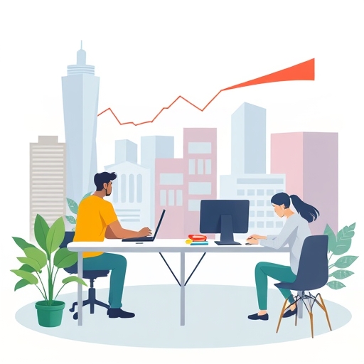 交易社群的插畫