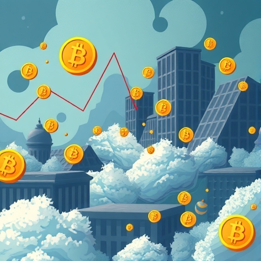 插圖展示加密貨幣市場的期貨與期權活動