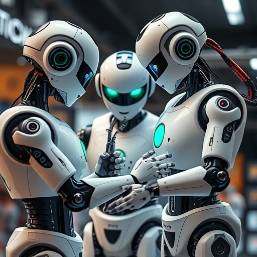 智慧機器人正在協作