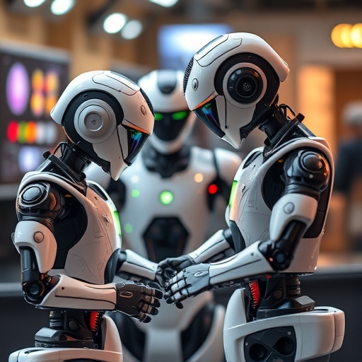 智慧機器人正在協作