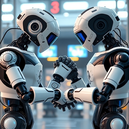 智慧機器人正在協作