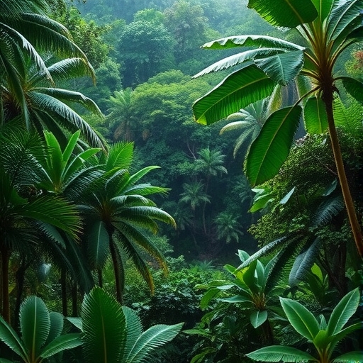 茂密的熱帶雨林景象