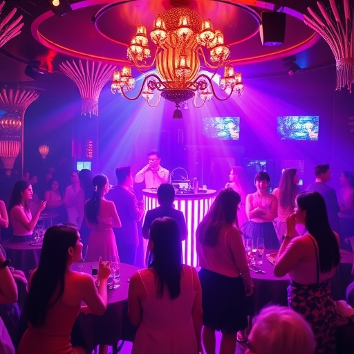 奢華的韓國派對場景