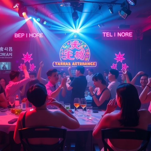 奢華的韓國派對場景