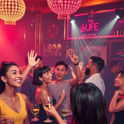 奢華的韓國派對場景