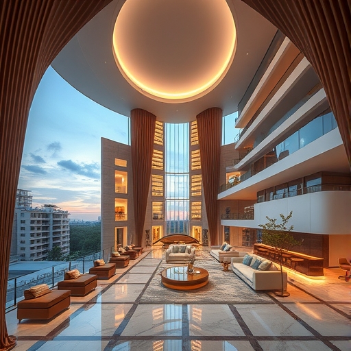 現代奢華酒店的建築外觀