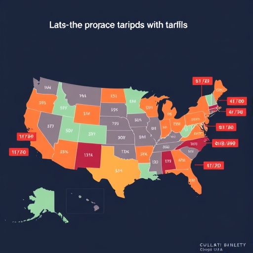 美國聯準會政策影響地圖