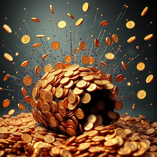 迷因幣爆炸的圖像