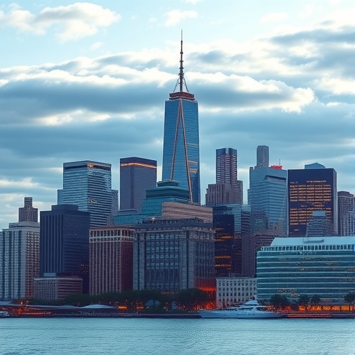 現代城市天際線與高樓大廈