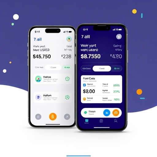 現代化數位錢包界面