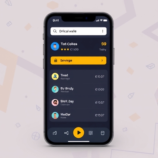 現代化數位錢包界面