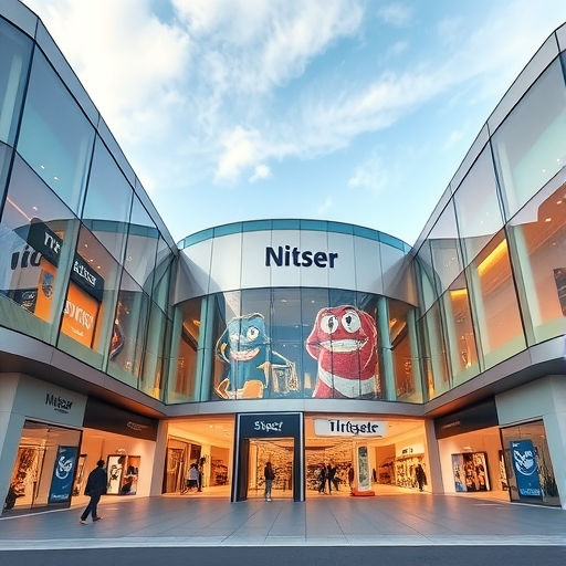 現代化購物中心的內部設計