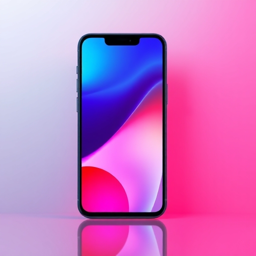 一款設計流線型的現代智能手機