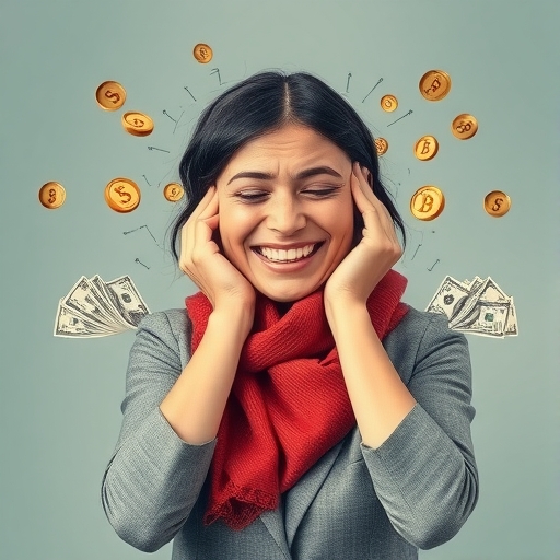 一位男子在家中計畫財務