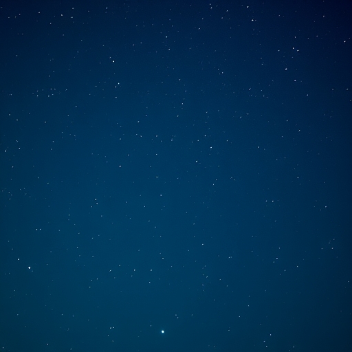 星空下的平靜夜晚