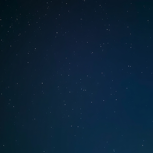 夜空中的星辰閃耀