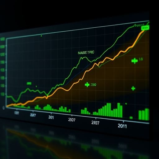 輝達股票市場成長視覺化圖表 2