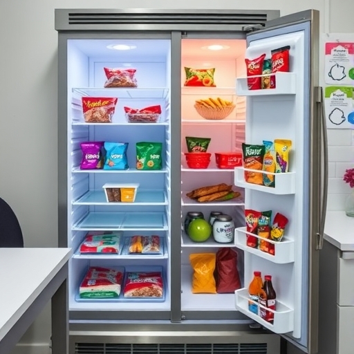 公司的公共冰箱擺滿零食