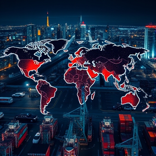 全球貿易施壓策略的圖像