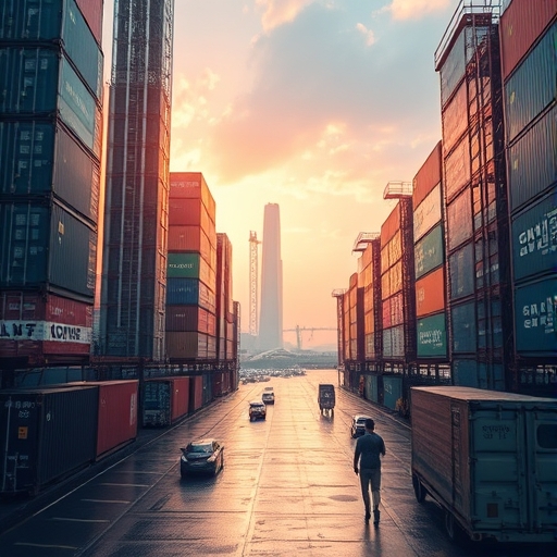 全球貿易施壓策略的圖像