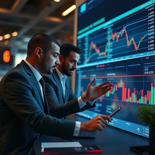 投資人正在詳細檢視私募市場數據