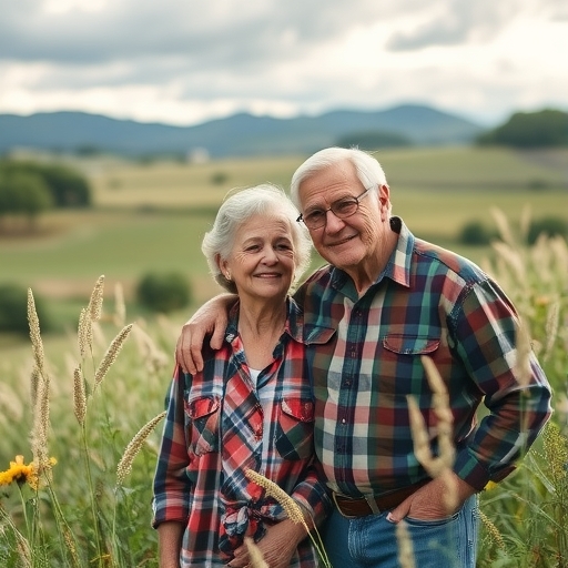 退休夫妻在鄉村家中討論財務計劃