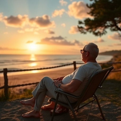 一位男子正在街頭交易股票