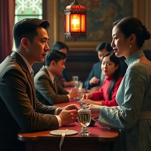 一位男子正在街頭交易股票