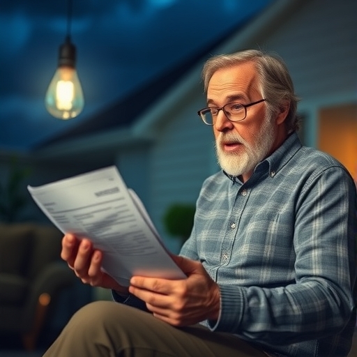 一位租客收到高額電費帳單，表情困惑