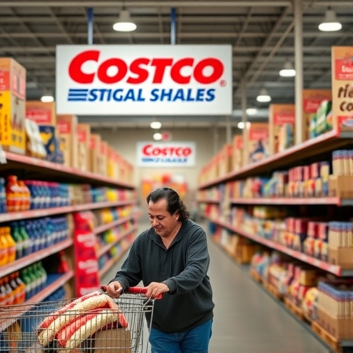 一位男子正在街頭交易股票