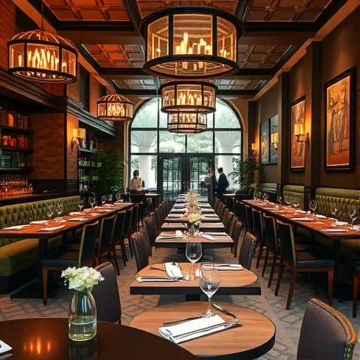 一個精緻的餐廳用餐場景