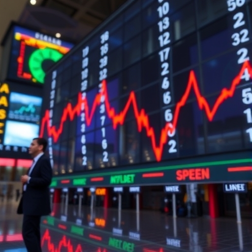 美國股市下跌的趨勢圖