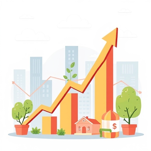 股市成長的插圖