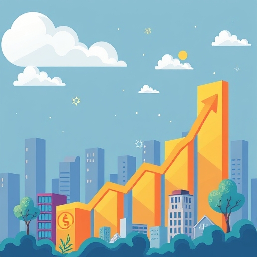 股市成長的插圖