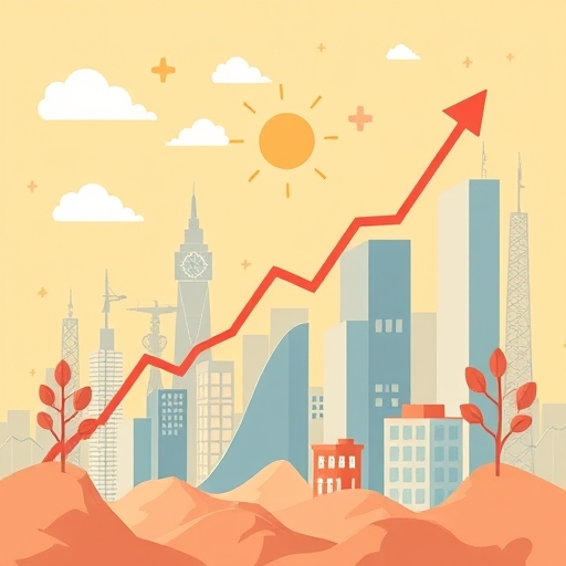 股市成長的插圖