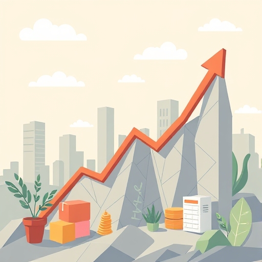 股市成長的插圖