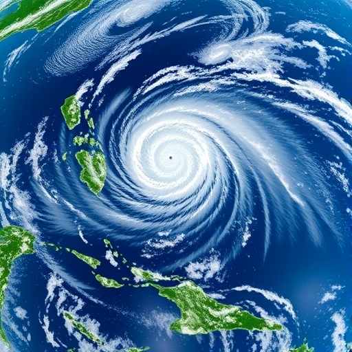 強烈颱風逼近海岸