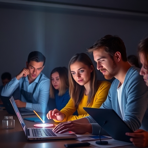 學生正在研究能量學