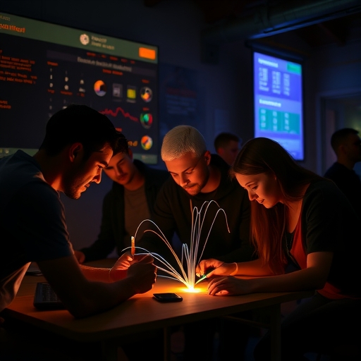 學生正在研究能量學