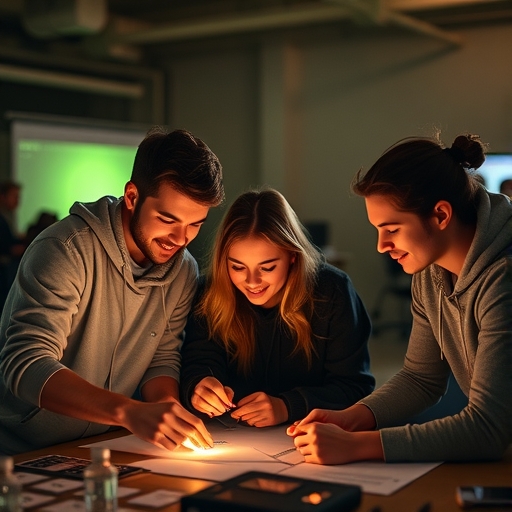 學生正在研究能量學