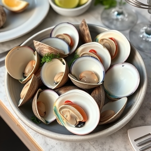 桌上有美味的文蛤