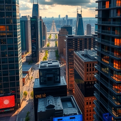 都市規劃與土地價值的圖示