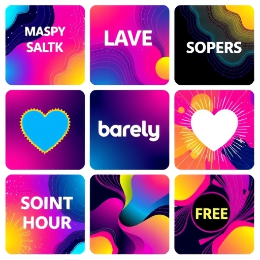 充滿活力的社群媒體圖形