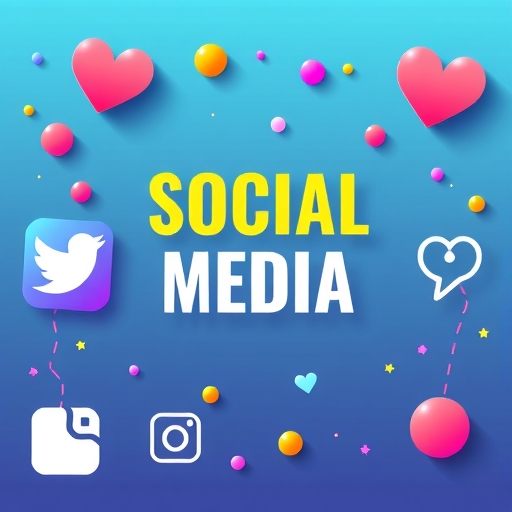 充滿活力的社群媒體圖形