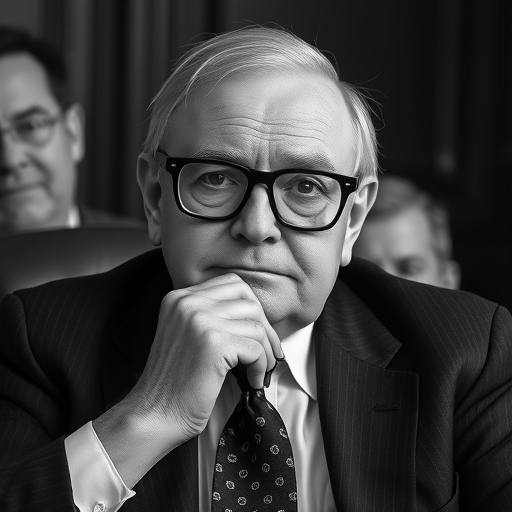 華倫·巴菲特沉思的樣子