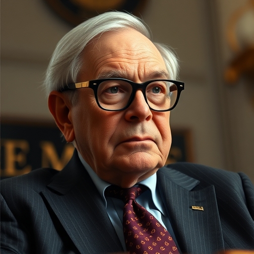 華倫·巴菲特沉思的樣子