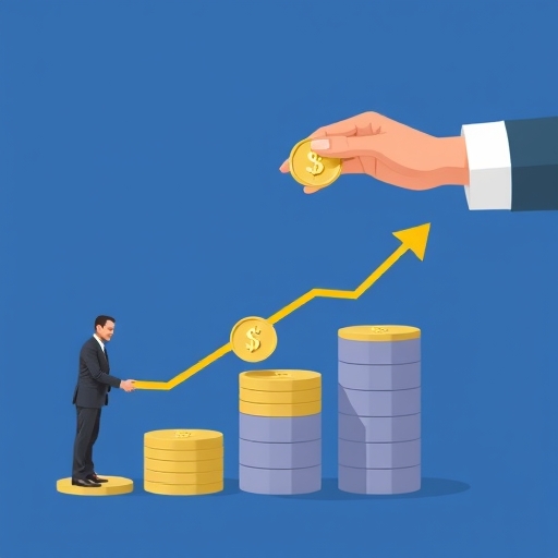 一位男子正在街頭交易股票