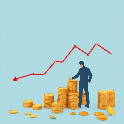 一位男子正在街頭交易股票