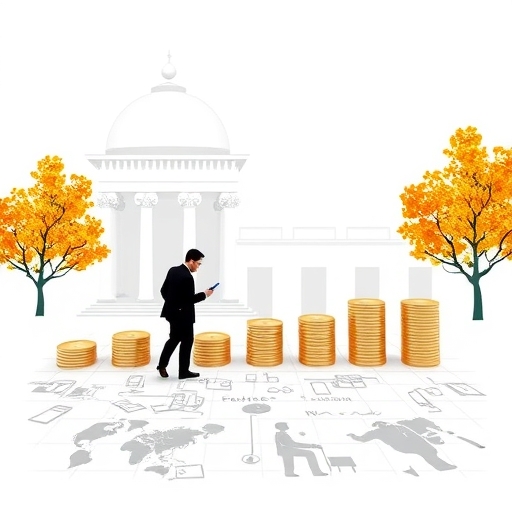 一位男子正在街頭交易股票