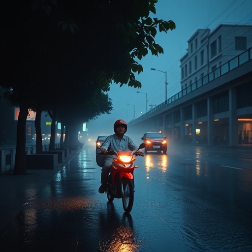 一位男子正在街頭交易股票